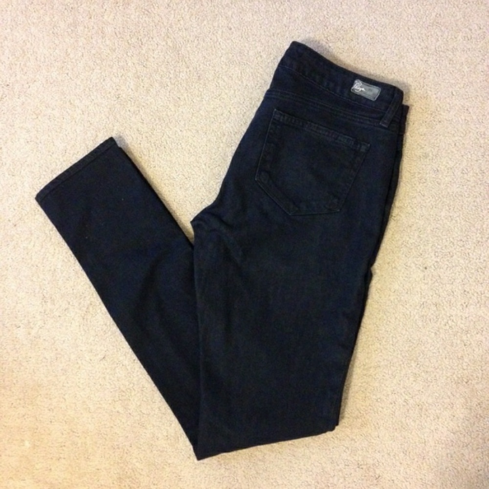 Paige Skyline Skinny Cut Dark Denim Jeans